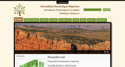 Desktop Screenshot of dendrologia.eu